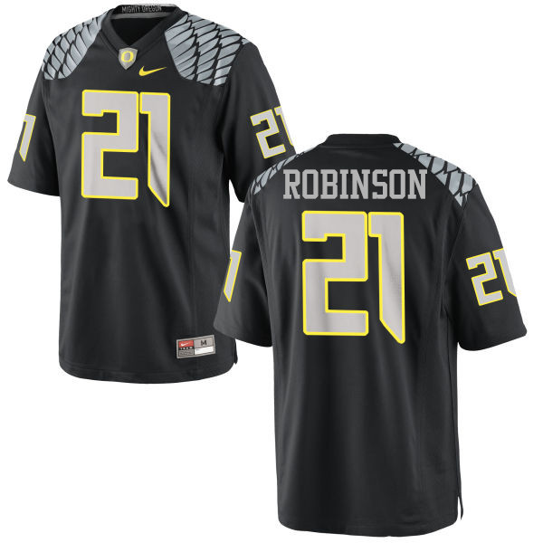 Men #21 Tyree Robinson Oregon Ducks College Football Jerseys-Black